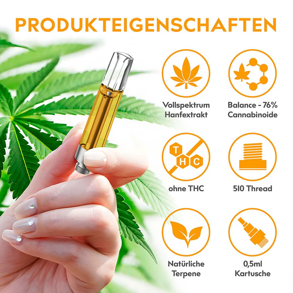 eos Extraktkartusche Balance 76% CBD – Bild 7